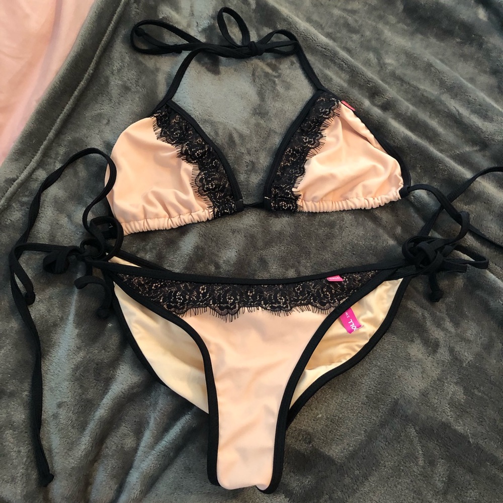 Doll swimwear set Large top medium bottom